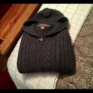 Zip Up Hoodie Sweater - 100% Merino Wool